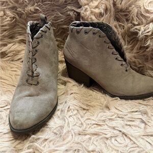 Coconuts by Matisse Taupe Ankle Booties
